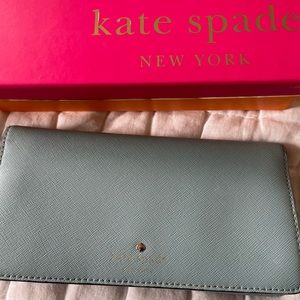 Kate spade sky blue wallet